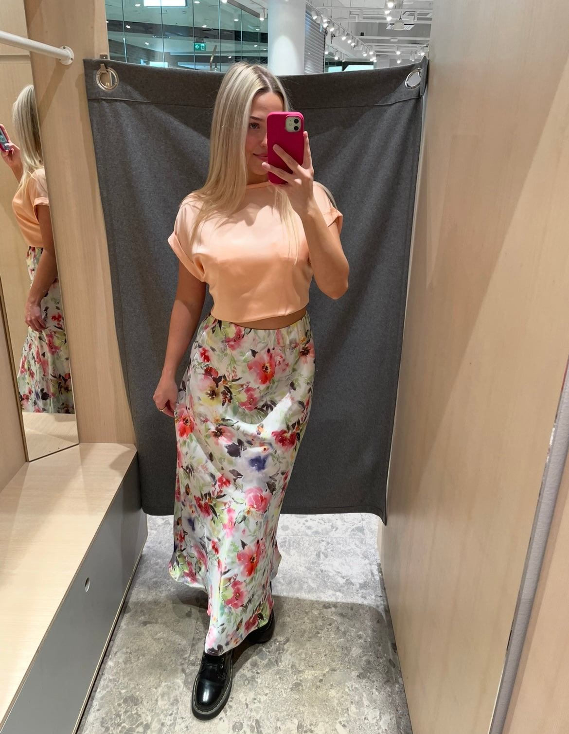 PCGINI Long Skirt - Cloud Dancer